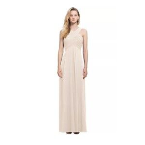 new bill levkoff Size 8 champagne 103 maxi dress gown style 7016 formal wedding